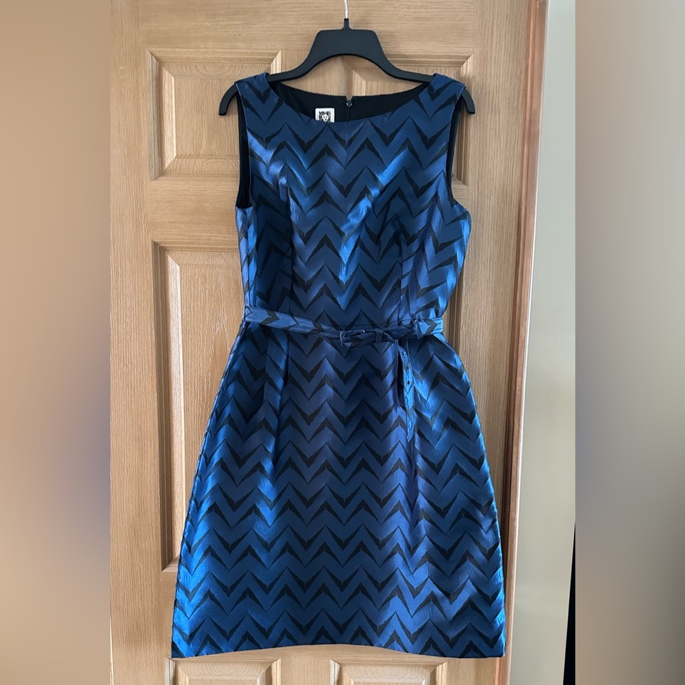 Anne Klein Royal blue beautiful mid length sleeveless summer dress